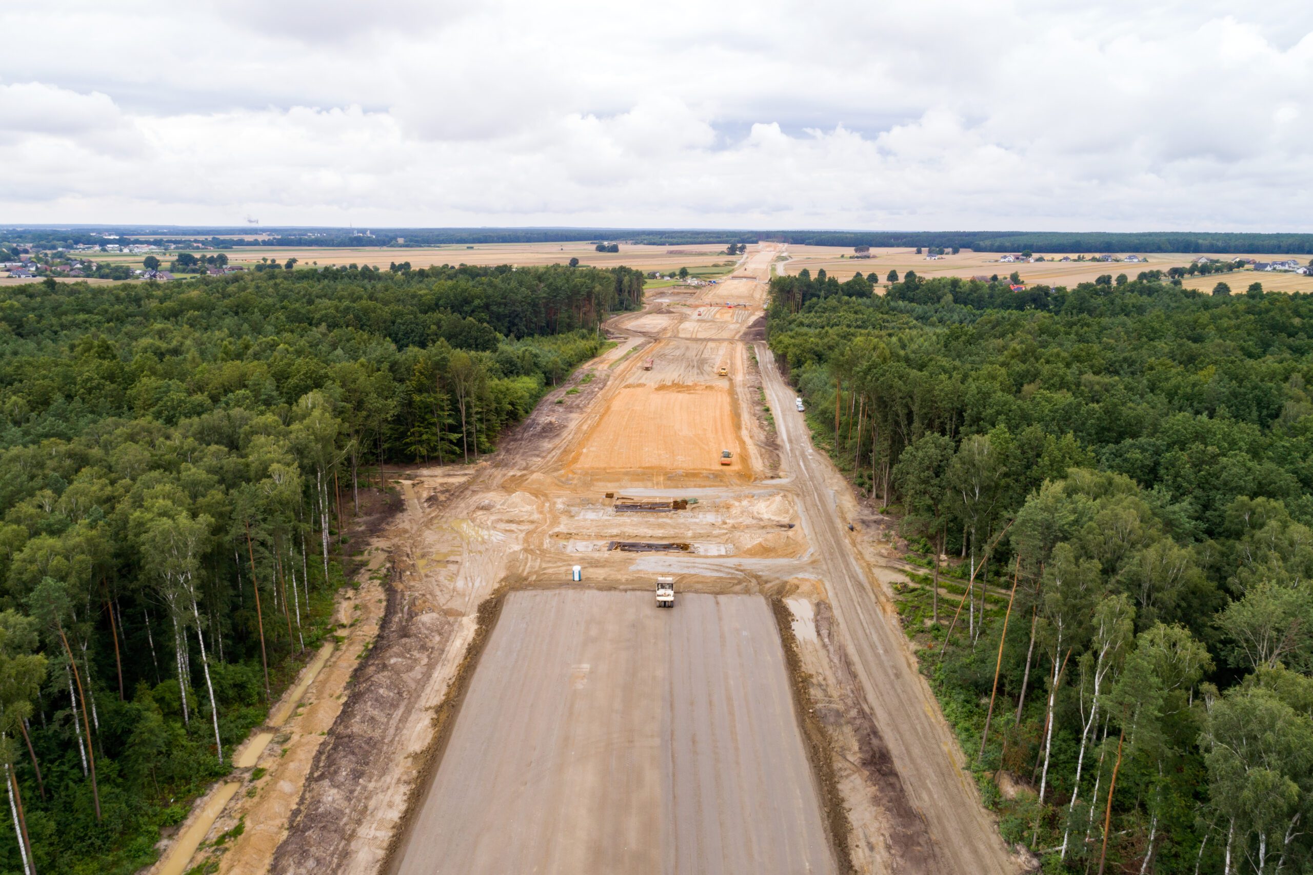 Wzmocnienie podłoża gruntowego w ciągu drogi S11 na budowie Obwodnicy Olesna